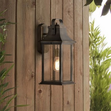 Quintiesse - Buitenwandlamp GRANT M 1xE27/60W/230V IP44 brons