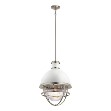 Quintiesse - Hanglamp met stang TOLLIS 1xE27/40W/230V Ø 40,8 cm mat chroom