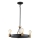 Quintiesse - Kroonluchter op stang SILAS 4xE27/60W/230V Ø 54,9 cm zwart/goud