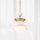Quintiesse - Lustre sur tige SAUCER M 1xE27/40W/230V Ø 36,6 cm doré