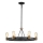 Quintiesse - Lustre sur tige SILAS 6xE27/60W/230V Ø 72,3 cm noir/doré