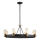 Quintiesse - Lustre sur tige SILAS 8xE27/60W/230V Ø 82,9 cm noir/doré