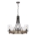 Quintiesse - Lustre suspendu ANGELO sur chaîne 5xE27/60W/230V décor chêne