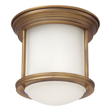 Quintiesse - Plafonnier d'extérieur HADRIAN 1xE27/60W/230V Ø 16,8 cm IP44 doré