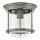 Quintiesse - Plafonnier d'extérieur HADRIAN 1xE27/60W/230V Ø 19,6 cm IP44 chrome mat