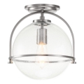 Quintiesse - Plafonnier SOMERSET 1xE27/60W/230V Ø 28,2 cm chrome mat