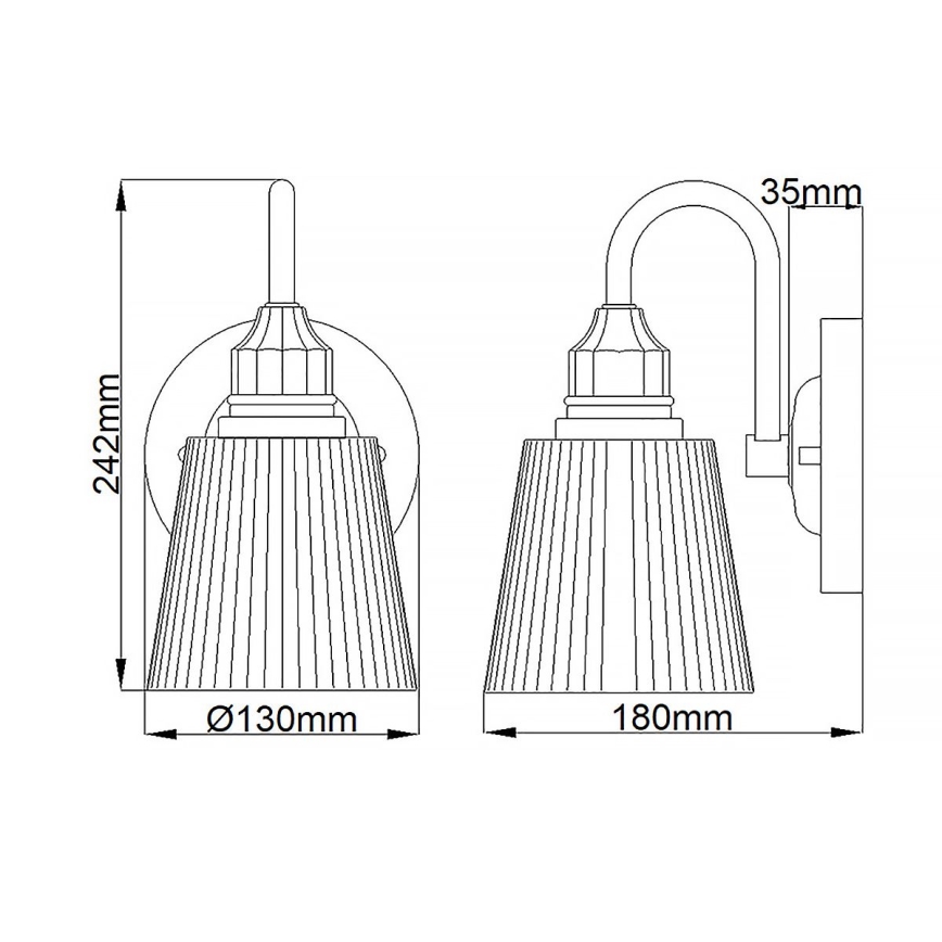 Quintiesse - Applique murale LED pour salle de bains ADDISON 1xG9/3W/230V IP44 chrome brillant