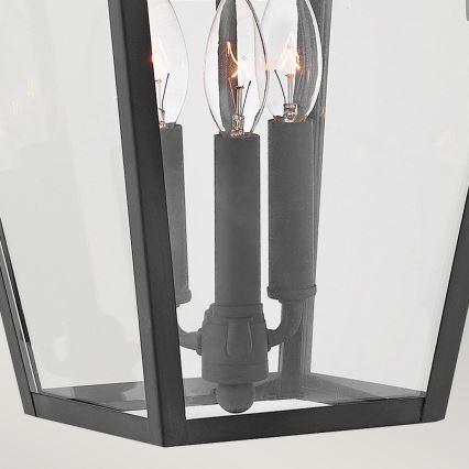 Quintiesse - Buitenwandlamp ALFORD L 3xE14/40W/230V IP44 zwart