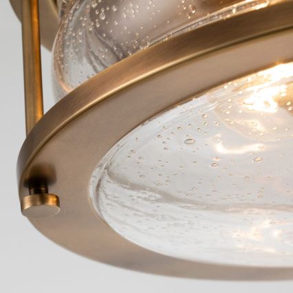 Quintiesse - Plafonnier de salle de bains ASHLAND 2xE27/60W/230V Ø 30,5 cm IP44 doré