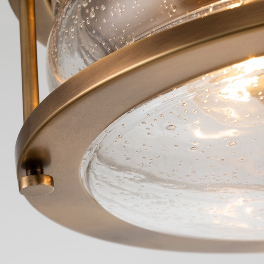 Quintiesse - Plafonnier de salle de bains ASHLAND 2xE27/60W/230V Ø 30,5 cm IP44 doré
