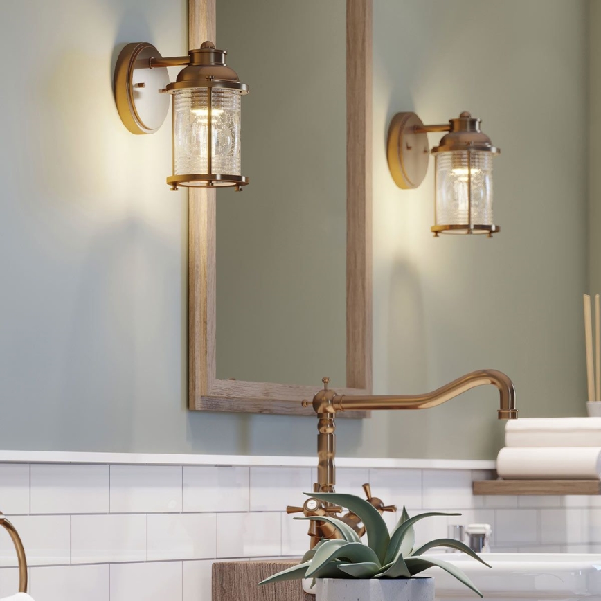Quintiesse - Applique murale d'extérieur ASHLAND BAY 1xE27/60W/230V IP44 en bronze