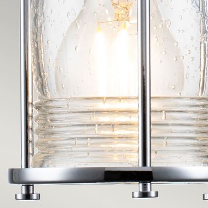 Quintiesse - Buitenmuurlamp ASHLAND BAY 1xE27/60W/230V IP44 glanzend chroom