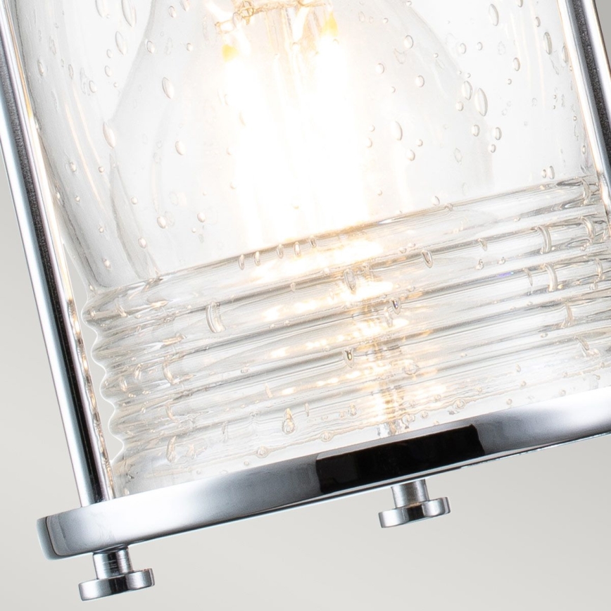 Quintiesse - Applique murale extérieure ASHLAND BAY 2xE27/60W/230V IP44 chrome brillant