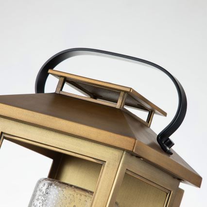 Quintiesse - Buitenmuurlamp ATWATER S 1xE27/60W/230V IP44 goudkleurig