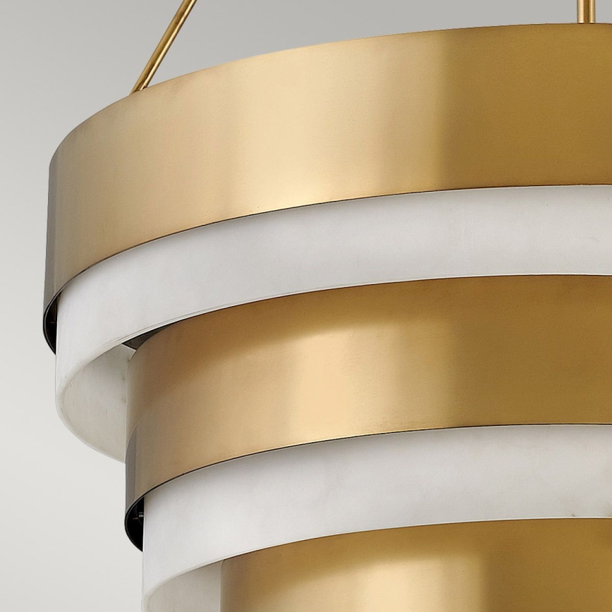 Quintiesse - Hanglamp met stang ECHELON 8xE14/40W/230V goudkleurig