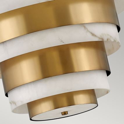 Quintiesse - Suspension sur tige ECHELON 8xE14/40W/230V dorée