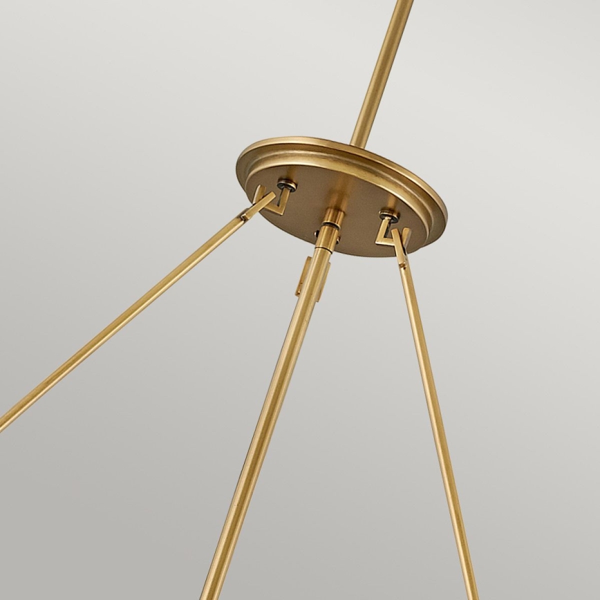 Quintiesse - Suspension sur tige ECHELON 8xE14/40W/230V dorée