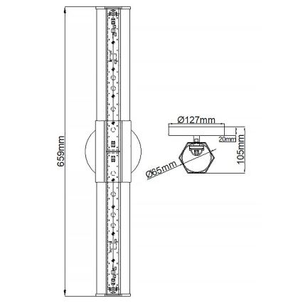 Quintiesse - Applique murale LED pour salle de bains FACET 2xLED/12W/230V IP44 dorée