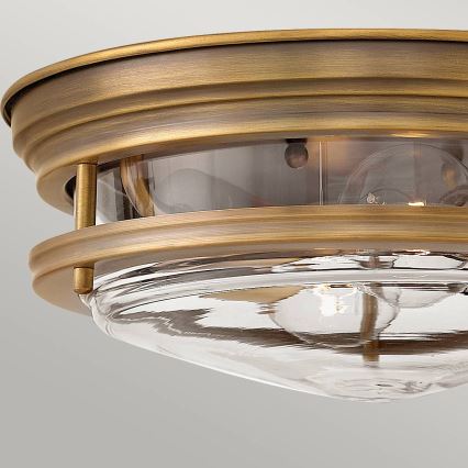 Quintiesse - Buitenplafondlamp HADRIAN 2xE27/40W/230V Ø 30,5 cm IP44 brons