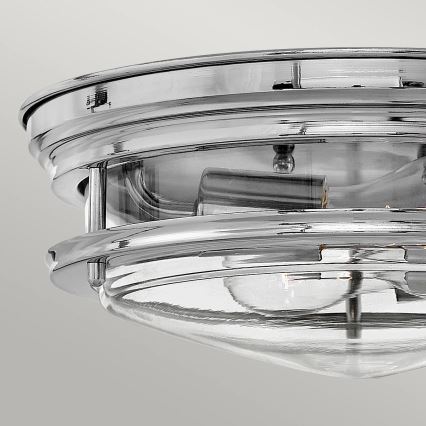 Quintiesse - Plafonnier d'extérieur HADRIAN 2xE27/40W/230V Ø 27,8 cm IP44 chrome brillant