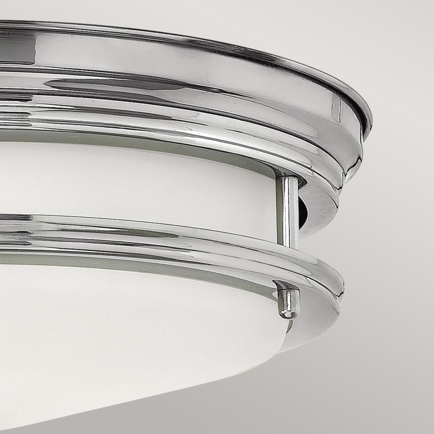 Quintiesse - Plafonnier d'extérieur HADRIAN 2xE27/40W/230V Ø 27,8 cm IP44 chrome brillant