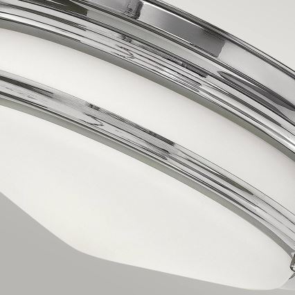 Quintiesse - Plafonnier d'extérieur HADRIAN 2xE27/40W/230V Ø 27,8 cm IP44 chrome brillant