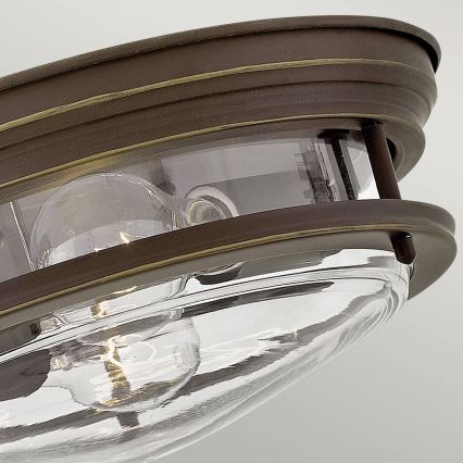 Quintiesse - Buitenplafondlamp HADRIAN, 2xE27/40W/230V, Ø 27,8 cm, IP44, brons