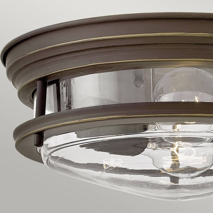 Quintiesse - Plafonnier d'extérieur HADRIAN 2xE27/40W/230V diam. 27,8 cm IP44 bronze