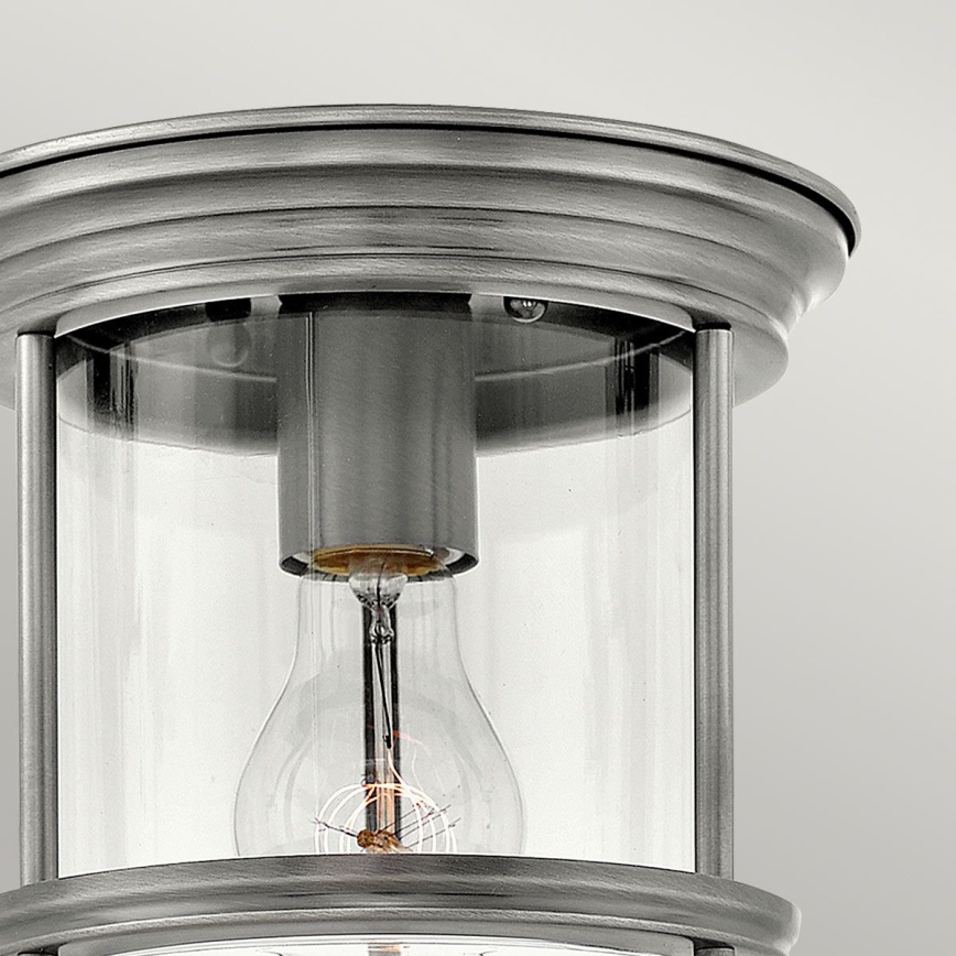 Quintiesse - Plafonnier d'extérieur HADRIAN 1xE27/60W/230V Ø 19,6 cm IP44 chrome mat