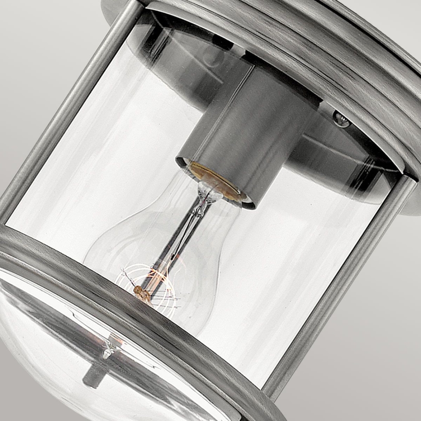 Quintiesse - Plafonnier d'extérieur HADRIAN 1xE27/60W/230V Ø 19,6 cm IP44 chrome mat