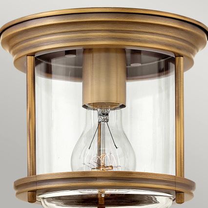 Quintiesse - Plafonnier d'extérieur HADRIAN 1xE27/60W/230V Ø 19,6 cm IP44 bronze