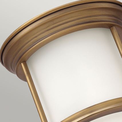 Quintiesse - Plafonnier d'extérieur HADRIAN 1xE27/60W/230V Ø 16,8 cm IP44 doré