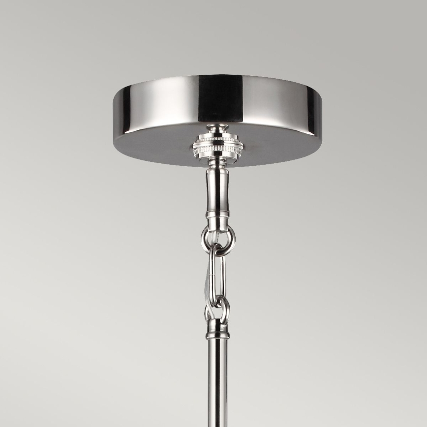 Quintiesse - Lustre sur tige HARPER 7xE14/60W/230V Ø 81,3 cm chrome brillant/fumé