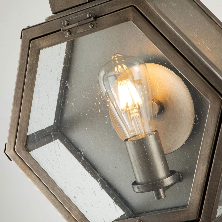 Quintiesse - Buitenwandlamp HEATH M 1xE27/60W/230V IP44 brons