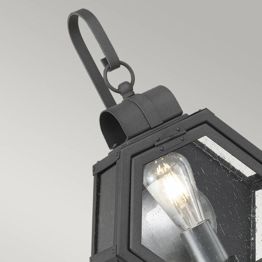 Quintiesse - Applique murale d'extérieur HEATH S 1xE27/60W/230V IP44 noire