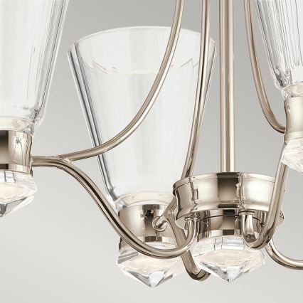 Quintiesse - LED badkamerhanglamp met stang KAYVA LED/24W/230V IP44 glanzend chroom