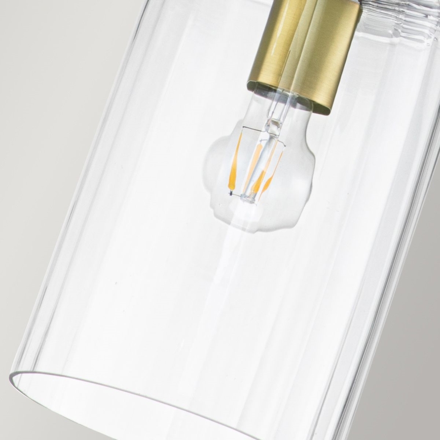 Quintiesse - Hanglamp met stang KIMROSE 1xE27/60W/230V Ø 17,8 cm goudkleurig