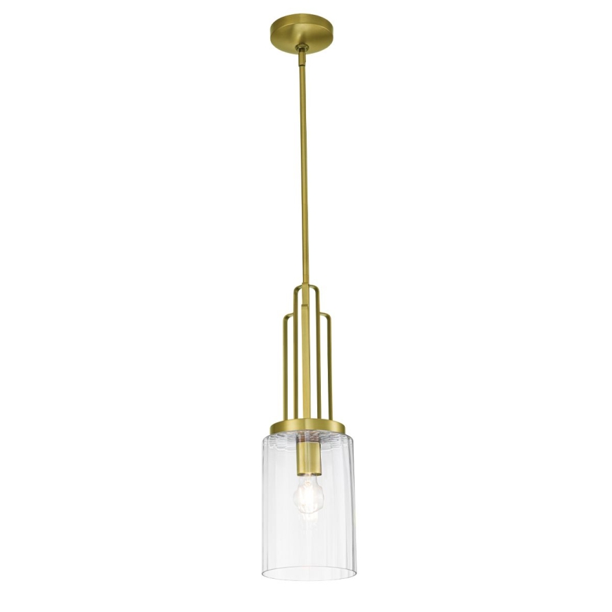 Quintiesse - Suspension sur tige KIMROSE 1xE27/60W/230V Ø 17,8 cm dorée