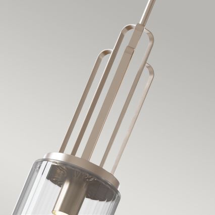 Quintiesse - Kroonluchter op stang KIMROSE 1xE27/60W/230V Ø 17,8 cm glanzend chroom