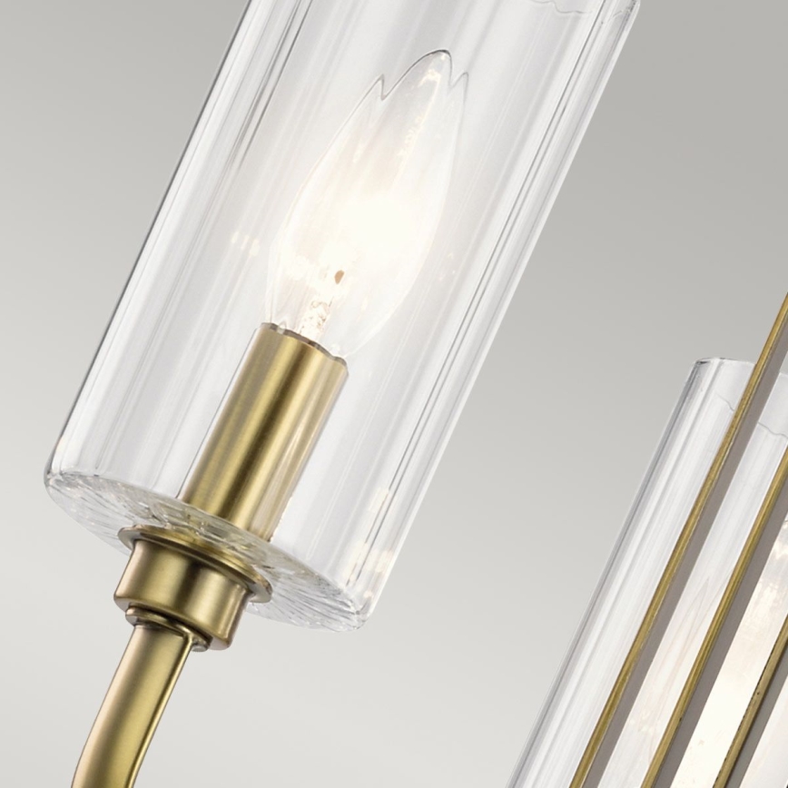 Quintiesse - Kroonluchter met stang KIMROSE 3xE14/40W/230V Ø 45,9 cm goud
