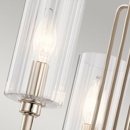 Quintiesse - Lustre sur tige KIMROSE 3xE14/40W/230V Ø 45,9 cm chrome brillant