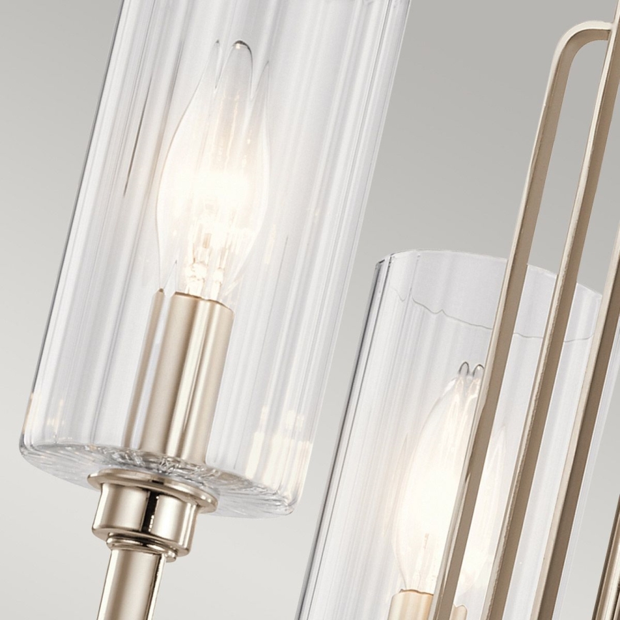 Quintiesse - Lustre sur tige KIMROSE 3xE14/40W/230V Ø 45,9 cm chrome brillant