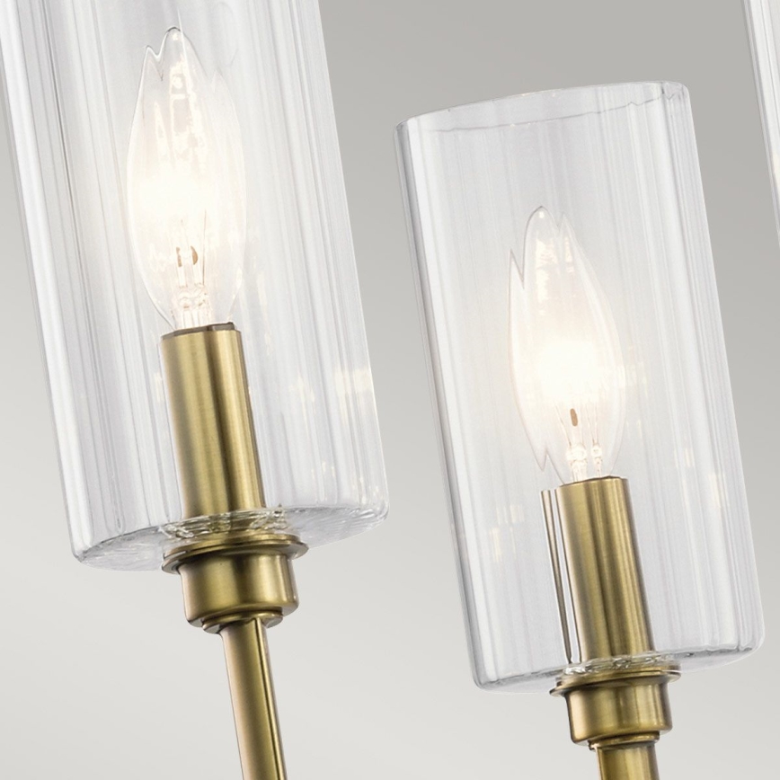 Quintiesse - Hanglamp met stang KIMROSE 6xE14/40W/230V Ø 68,6 cm goudkleurig