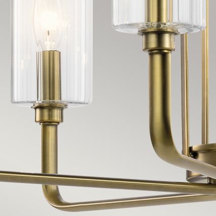 Quintiesse - Hanglamp met stang KIMROSE 6xE14/40W/230V Ø 68,6 cm goudkleurig
