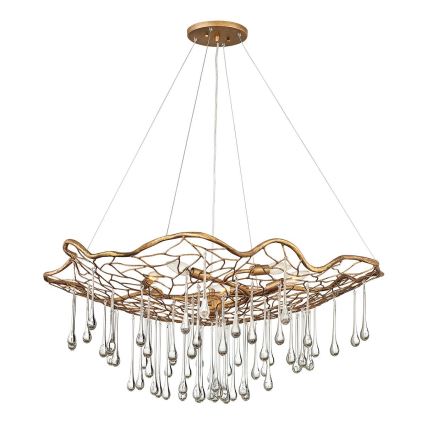Quintiesse - Lustre sur câble LAGUNA 6xE14/40W/230V Ø 91,4 cm doré