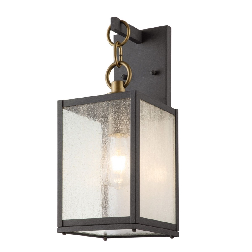 Quintiesse - Applique murale d'extérieur LAHDEN M 1xE27/60W/230V IP44 noir/doré