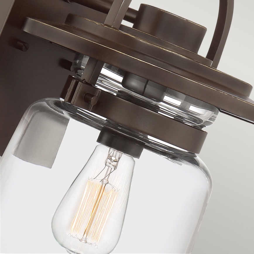 Quintiesse - Applique murale d'extérieur LASALLE M 1xE27/60W/230V IP44 bronze