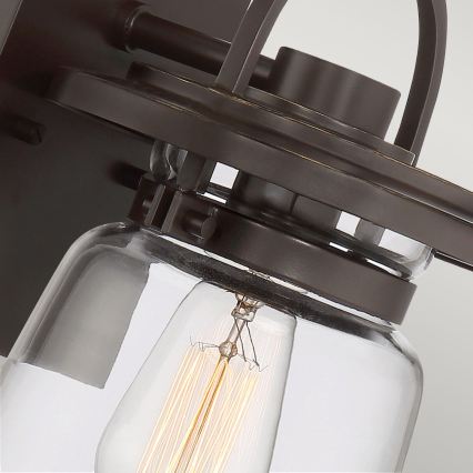 Quintiesse - Buitenwandlamp LASALLE S 1xE27/60W/230V IP44 bronskleurig