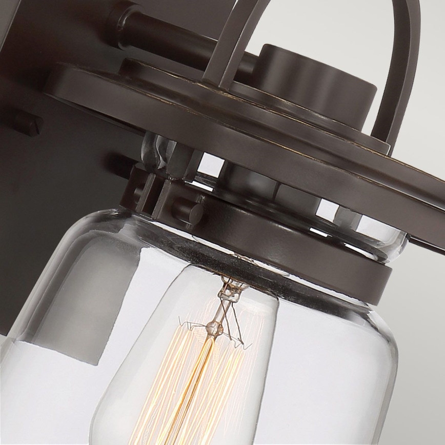 Quintiesse - Buitenwandlamp LASALLE S 1xE27/60W/230V IP44 bronskleurig