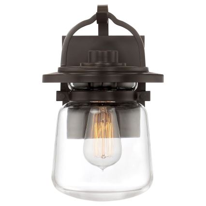 Quintiesse - Buitenwandlamp LASALLE S 1xE27/60W/230V IP44 bronskleurig